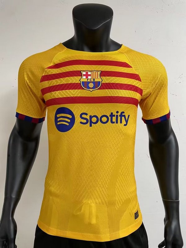 AAA Quality Barcelona 22/23 Fourth Yellow Soccer Jersey(Player)